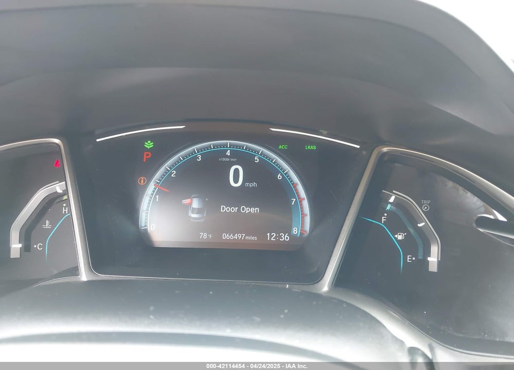 2019 HONDA CIVIC EX VIN: 19XFC1F39KE017866