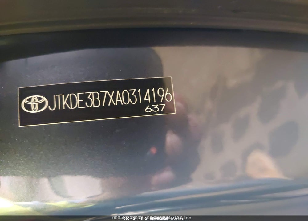 2010 SCION TC VIN: JTKDE3B7XA0314196