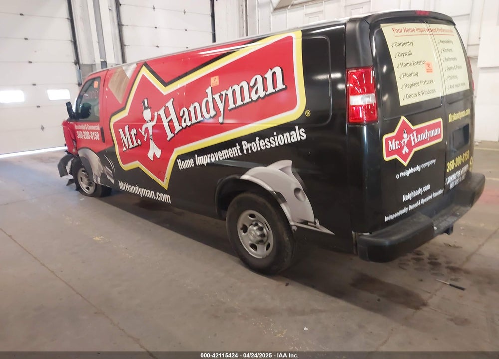 2018 CHEVROLET EXPRESS 2500 WORK VAN VIN: 1GCWGBFP8J1250684
