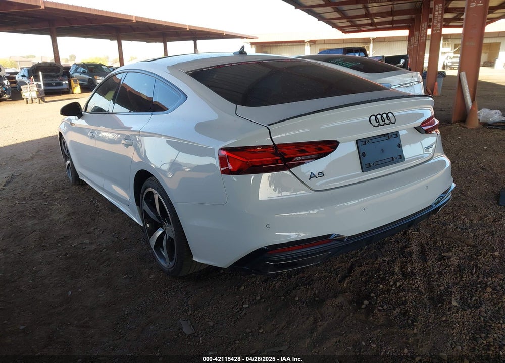2023 AUDI A5 SPORTBACK PREMIUM PLUS 45 TFSI S LINE QUATTRO S TRONIC VIN: WAUFACF50PA037465