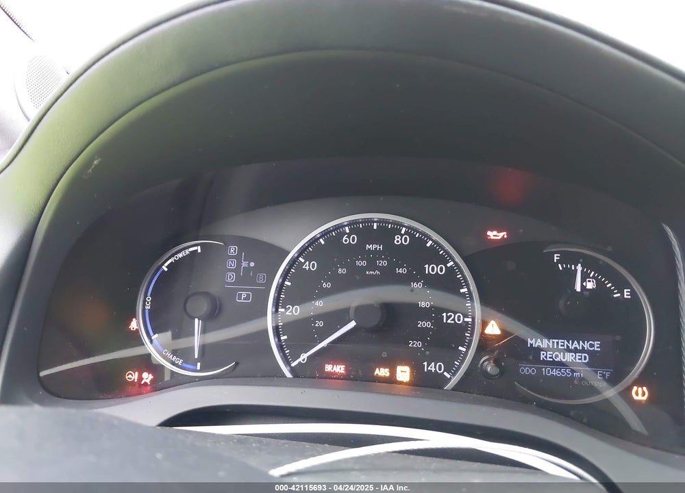 2013 LEXUS CT 200H VIN: JTHKD5BHXD2154575