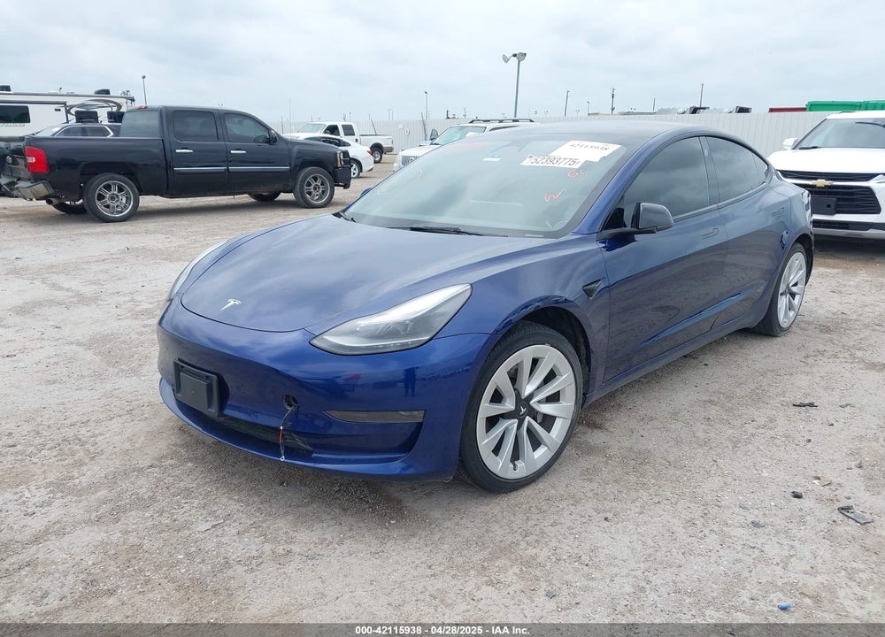 2022 TESLA MODEL 3 VIN: 5YJ3E1EA9NF189004