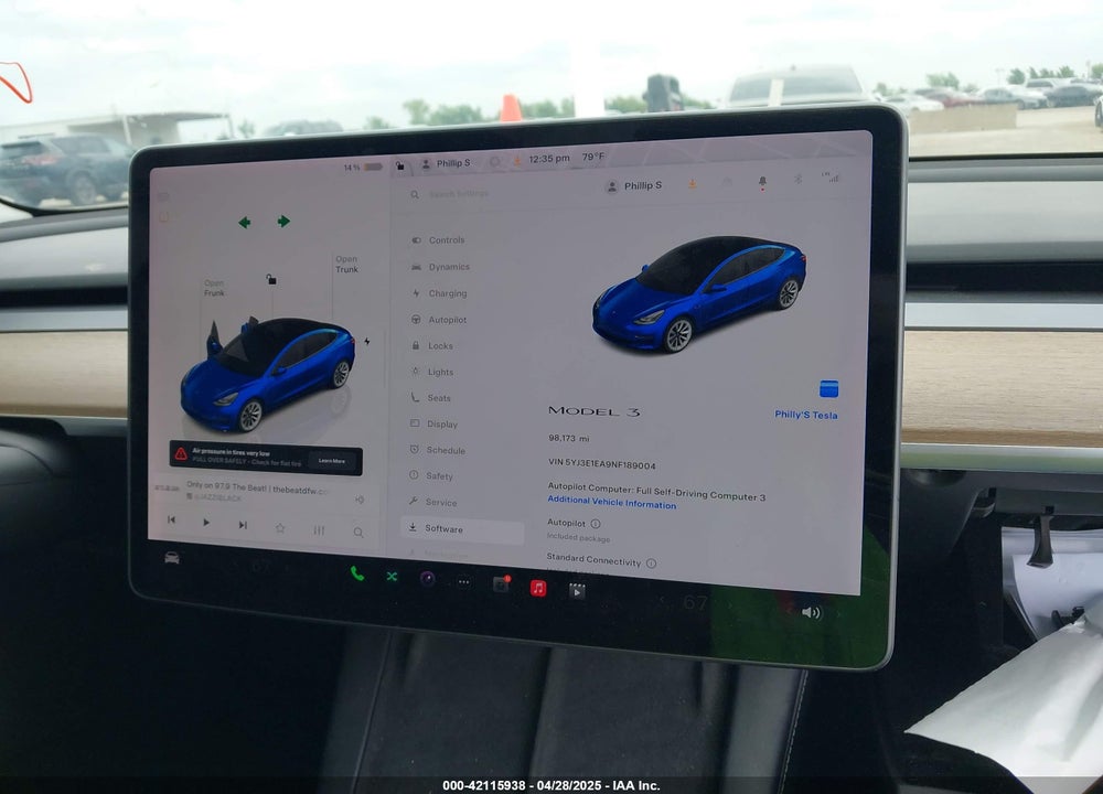 2022 TESLA MODEL 3 VIN: 5YJ3E1EA9NF189004