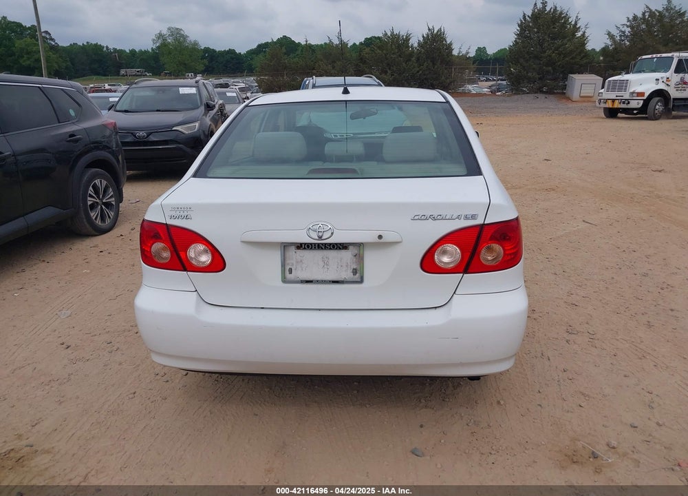 2005 TOYOTA COROLLA LE VIN: 2T1BR30EX5C426707