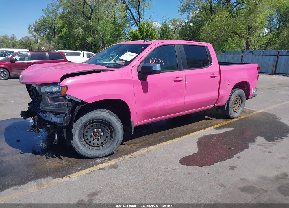 2021 CHEVROLET SILVERADO 1500 4WD  SHORT BED LT/4WD  STANDARD BED LT VIN: 1GCUYDED6MZ415709