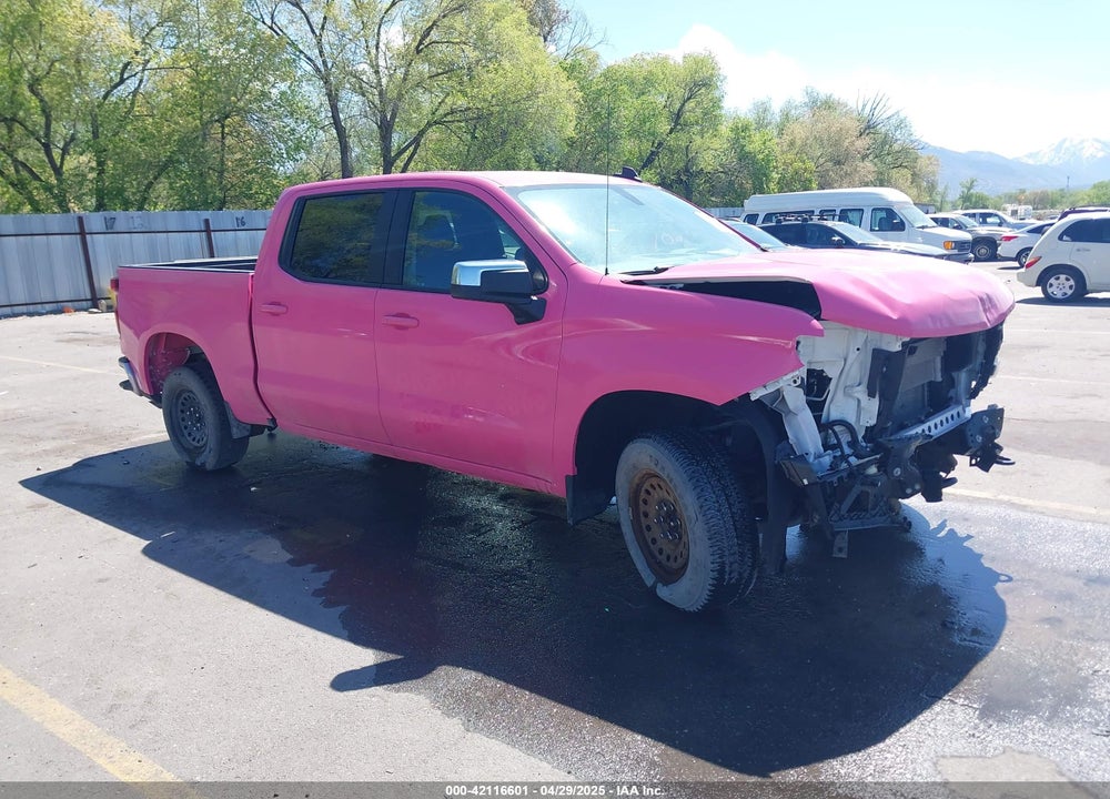 2021 CHEVROLET SILVERADO 1500 4WD  SHORT BED LT/4WD  STANDARD BED LT VIN: 1GCUYDED6MZ415709