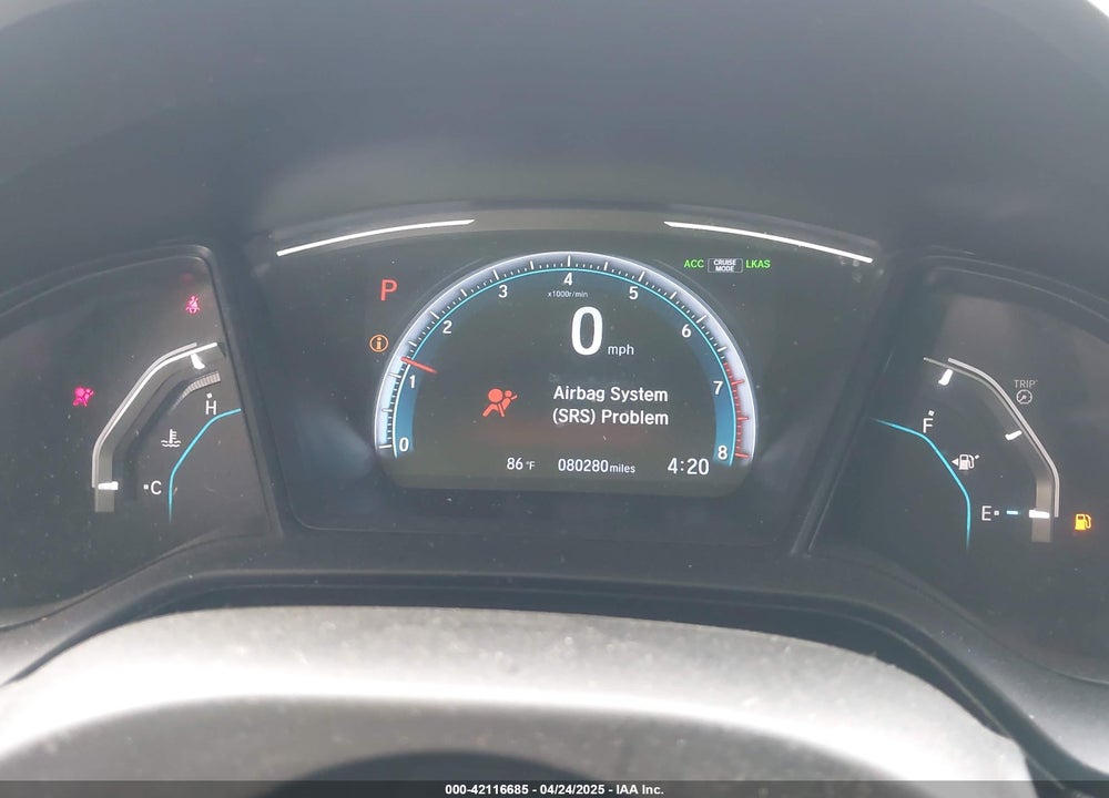 2019 HONDA CIVIC VIN: 19XFC2F65KE049844