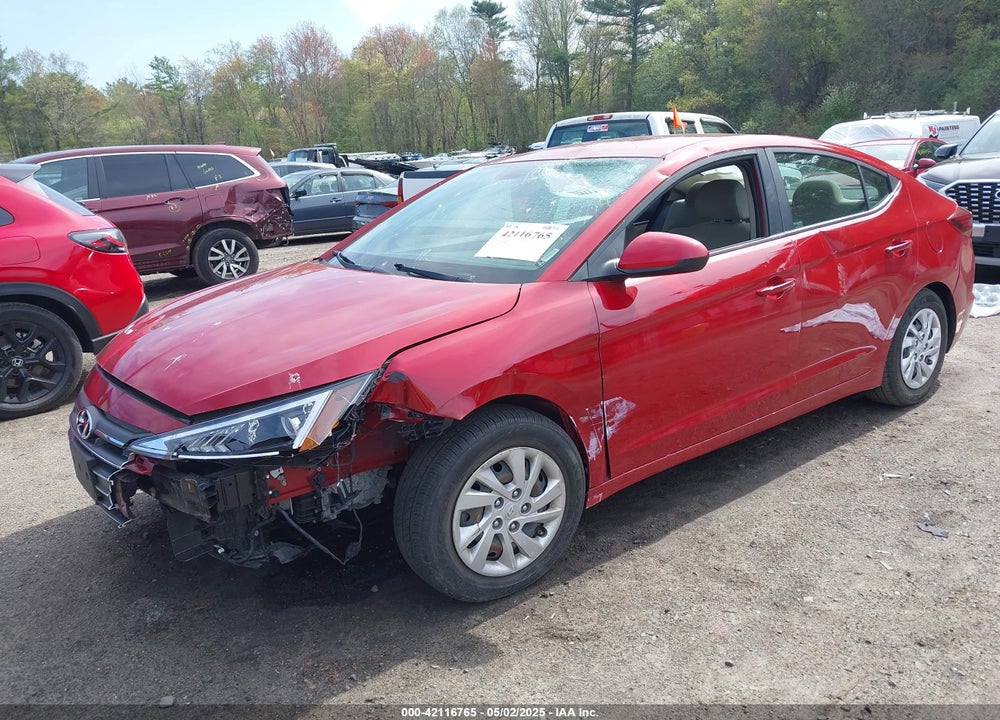 2019 HYUNDAI ELANTRA VIN: KMHD74LF9KU790216