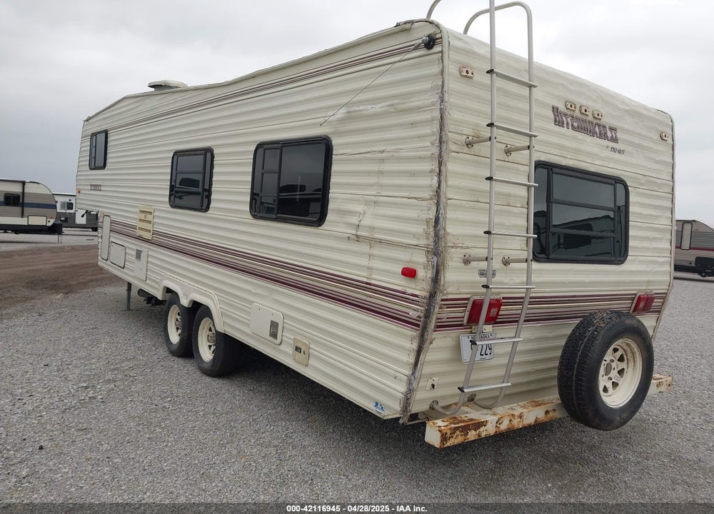 1993 NU-WA HITCHHIKER II 5TH WHEEL TRAVEL TRAILER VIN: 1C932JN03PB020130