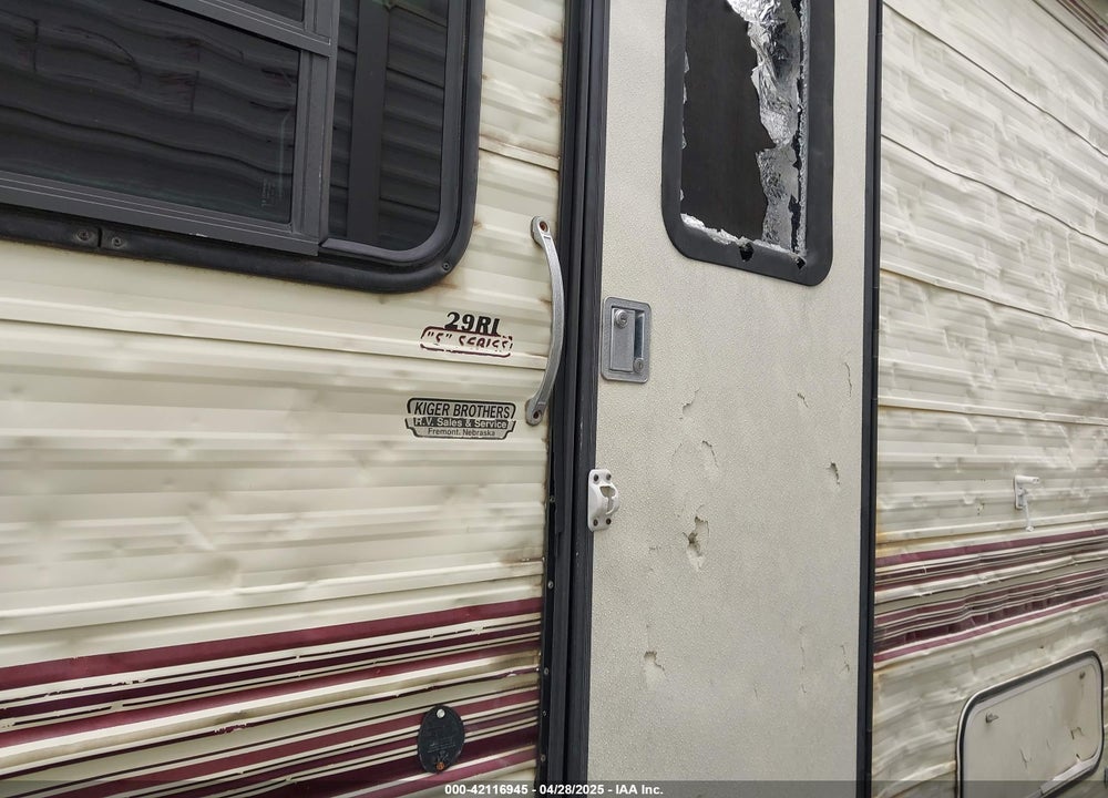 1993 NU-WA HITCHHIKER II 5TH WHEEL TRAVEL TRAILER VIN: 1C932JN03PB020130