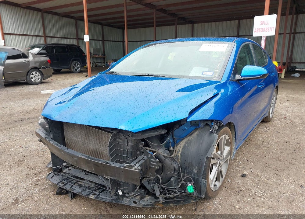 2018 HYUNDAI ELANTRA VIN: KMHD84LF9JU596572
