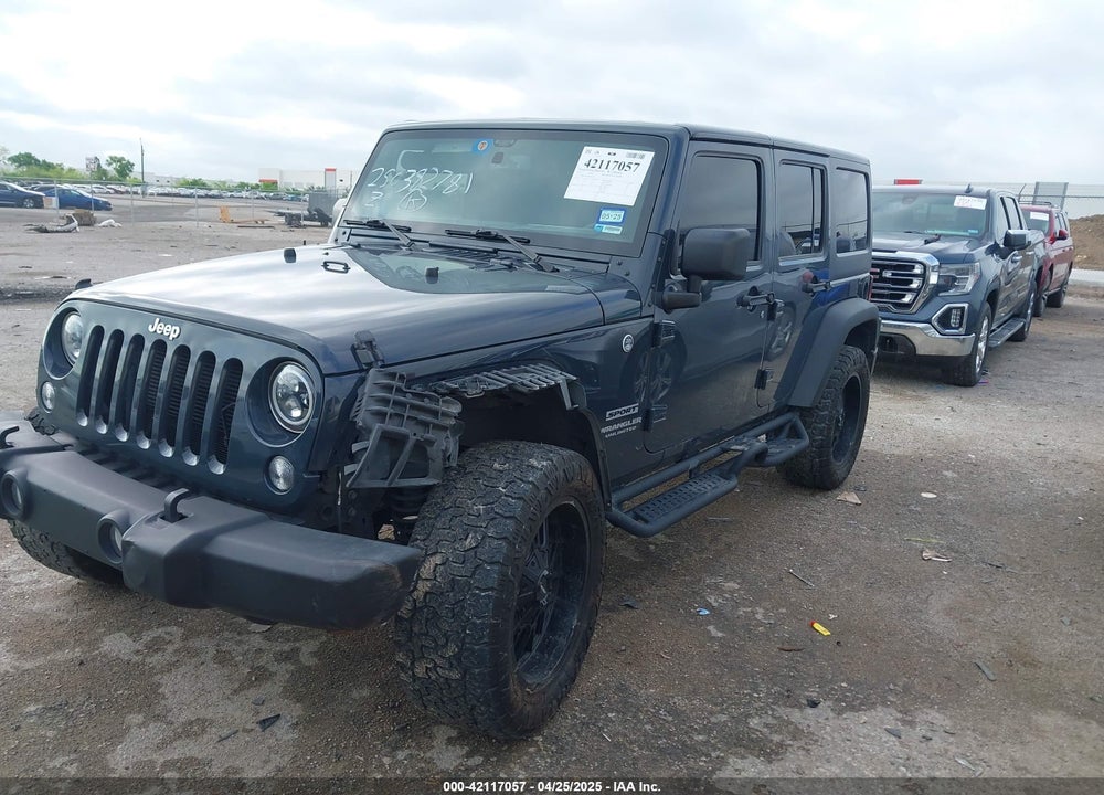 2017 JEEP WRANGLER UNLIMITED SPORT 4X4 VIN: 1C4BJWDG8HL682622
