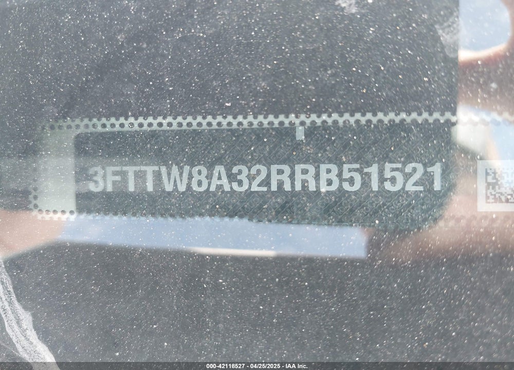2024 FORD MAVERICK VIN: 3FTTW8A32RRB51521