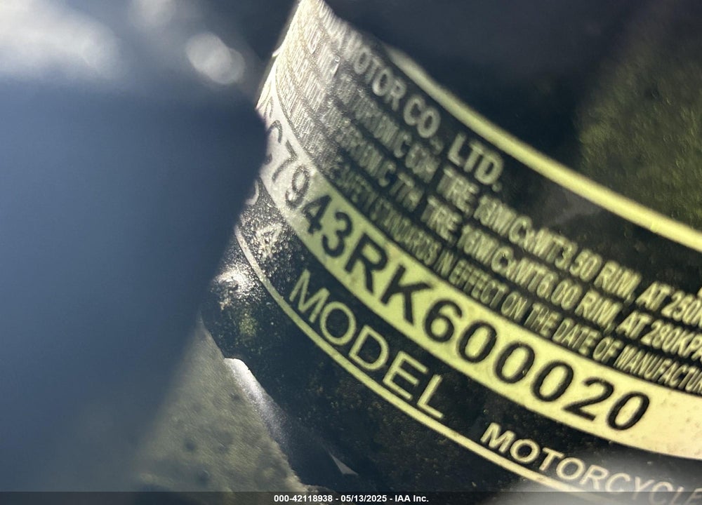 2024 HONDA GL1800 B VIN: JH2SC7943RK600020