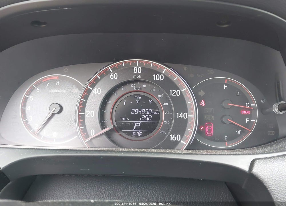 2016 HONDA ACCORD VIN: 1HGCT1B39GA005382