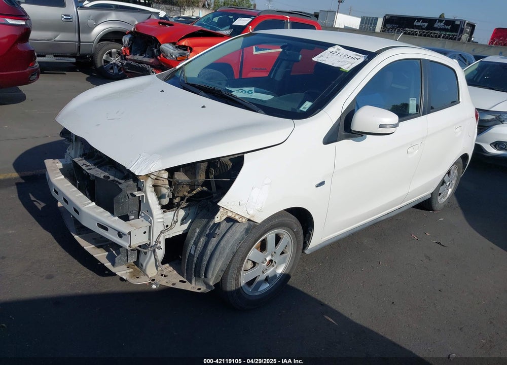 2015 MITSUBISHI MIRAGE ES VIN: ML32A4HJ5FH052795