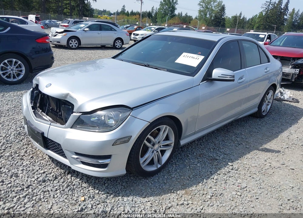 2012 MERCEDES-BENZ C CLASS VIN: WDDGF8BB7CR238797