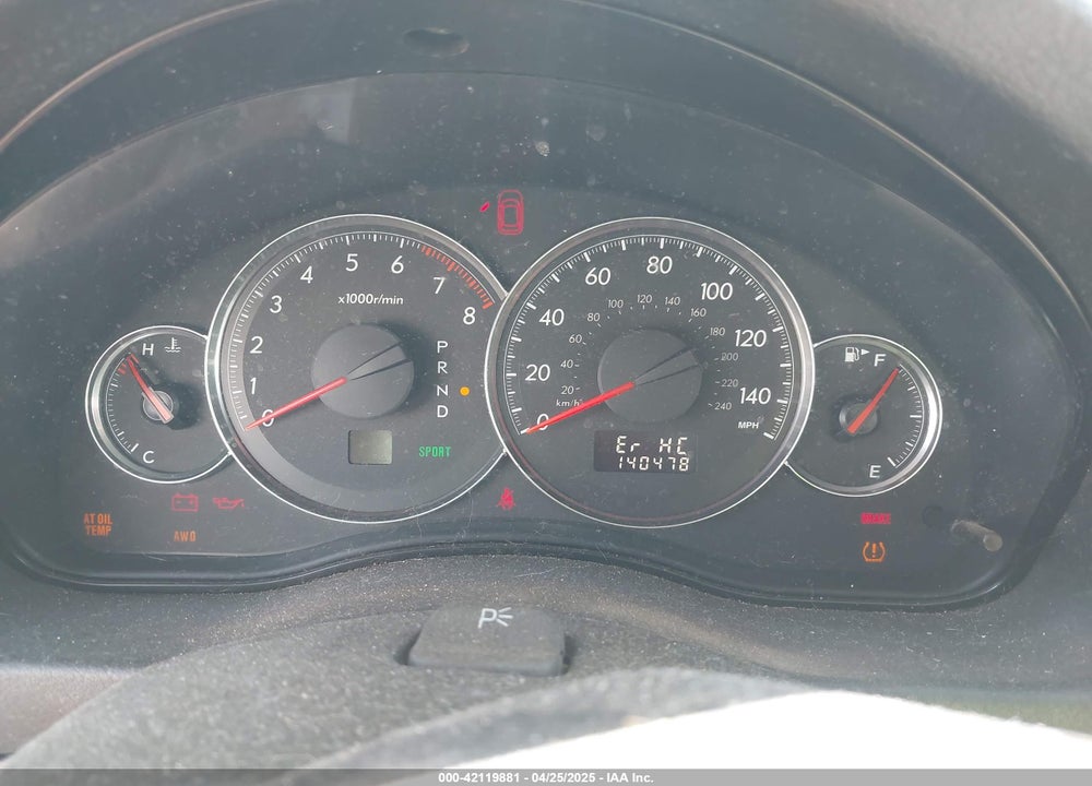2008 SUBARU LEGACY VIN: 4S3BL626887201071