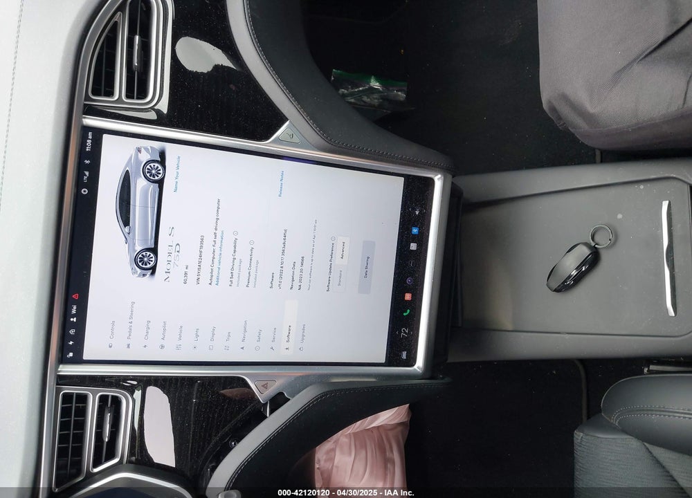 2017 TESLA MODEL S VIN: 5YJSA1E24HF193563