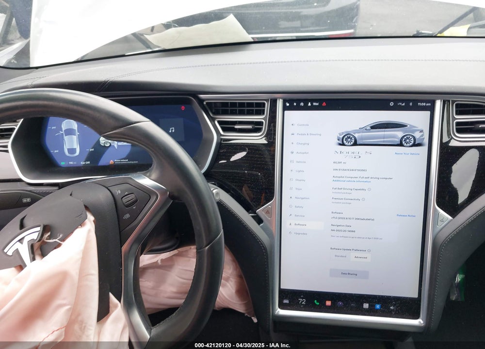 2017 TESLA MODEL S VIN: 5YJSA1E24HF193563