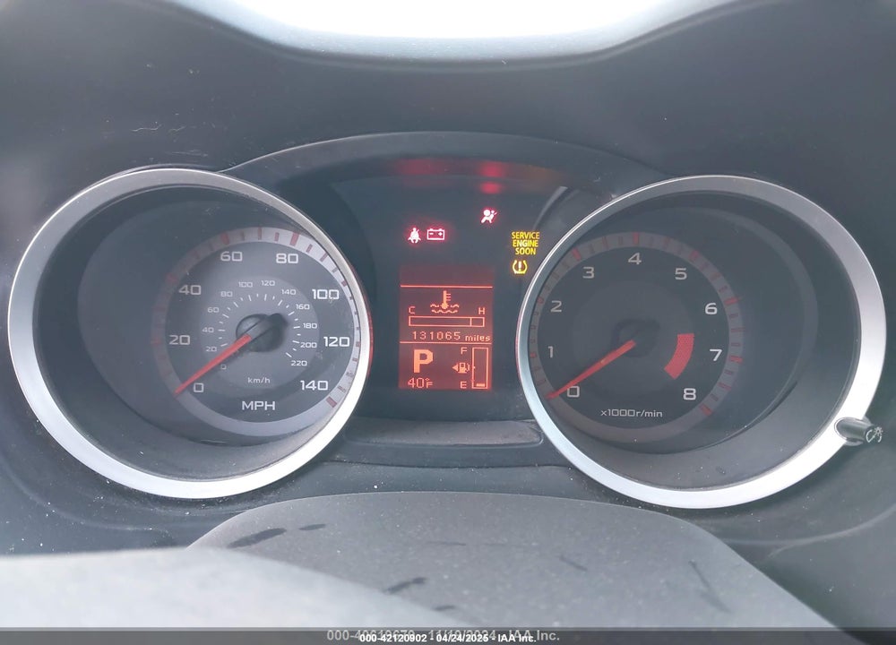 2008 MITSUBISHI LANCER VIN: JA3AU86U18U026529