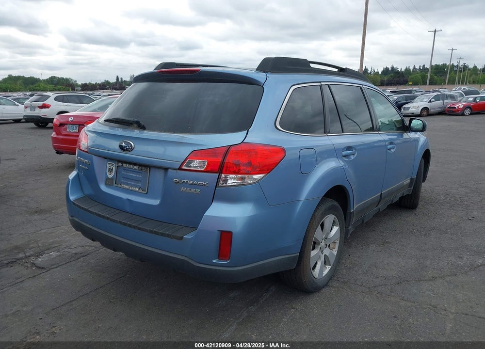 2011 SUBARU OUTBACK 2.5I PREMIUM VIN: 4S4BRBGC7B3404470