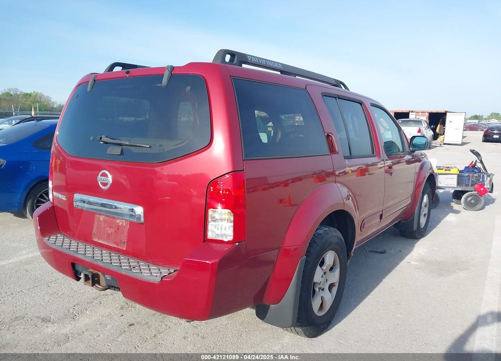 2007 NISSAN PATHFINDER VIN: 5N1AR18UX7C647419