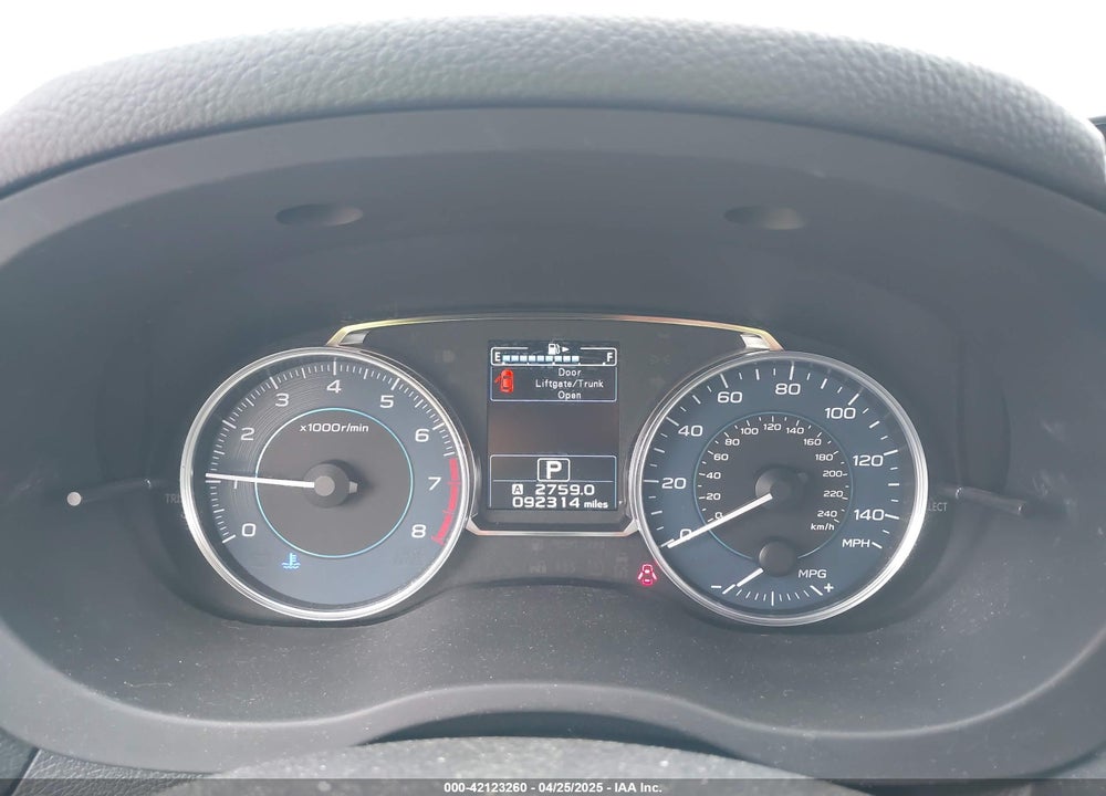 2017 SUBARU CROSSTREK 2.0I LIMITED VIN: JF2GPALCXHH240581