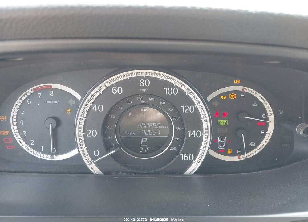 2013 HONDA ACCORD VIN: 1HGCR3F81DA039814