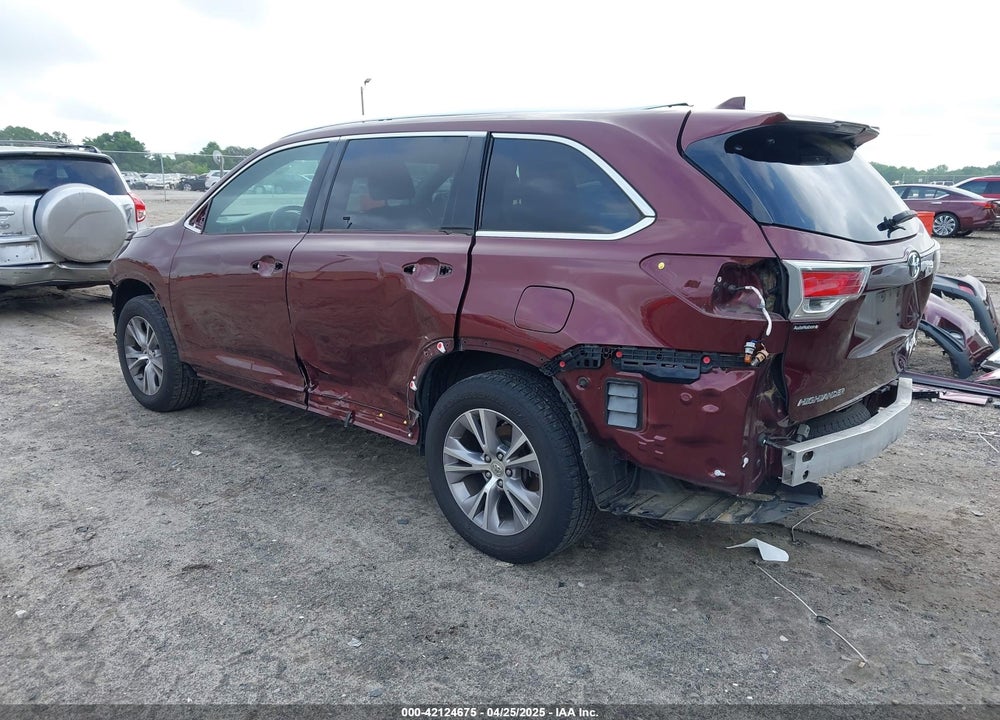 2015 TOYOTA HIGHLANDER VIN: 5TDKKRFH4FS039538
