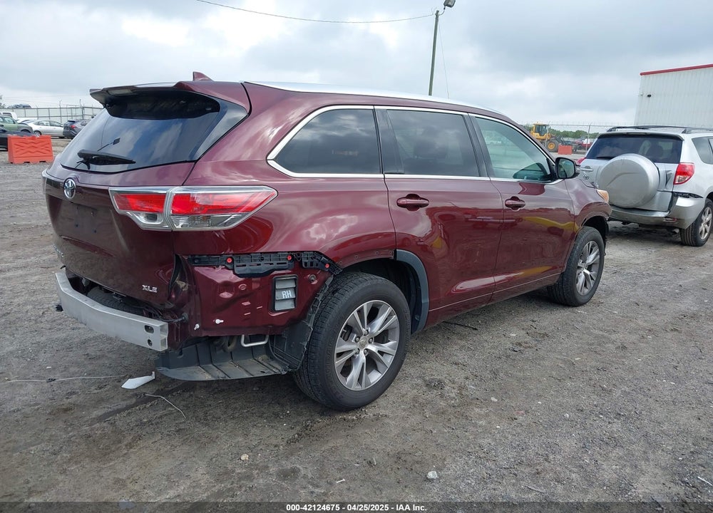 2015 TOYOTA HIGHLANDER VIN: 5TDKKRFH4FS039538