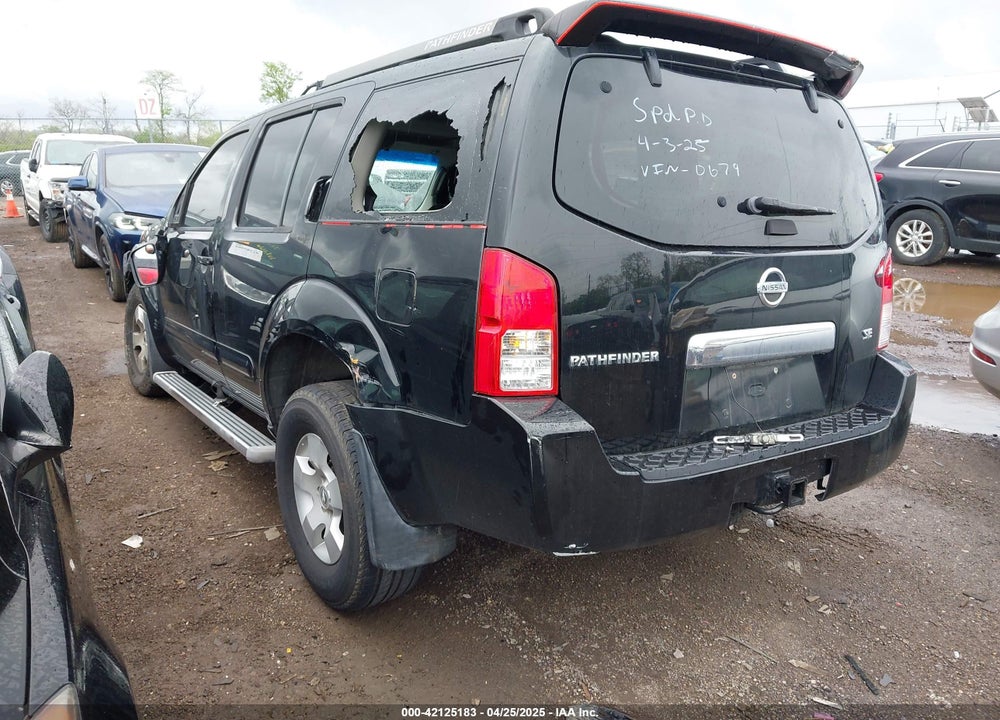 2005 NISSAN PATHFINDER SE VIN: 5N1AR18W65C770679
