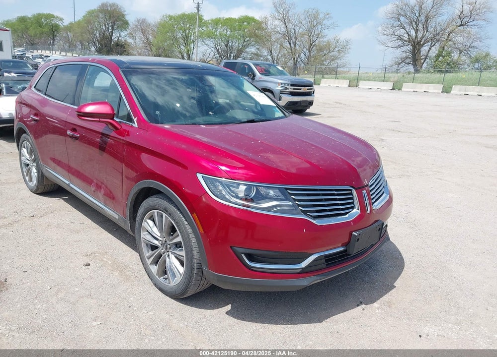 2016 LINCOLN MKX RESERVE VIN: 2LMTJ8LP0GBL50285
