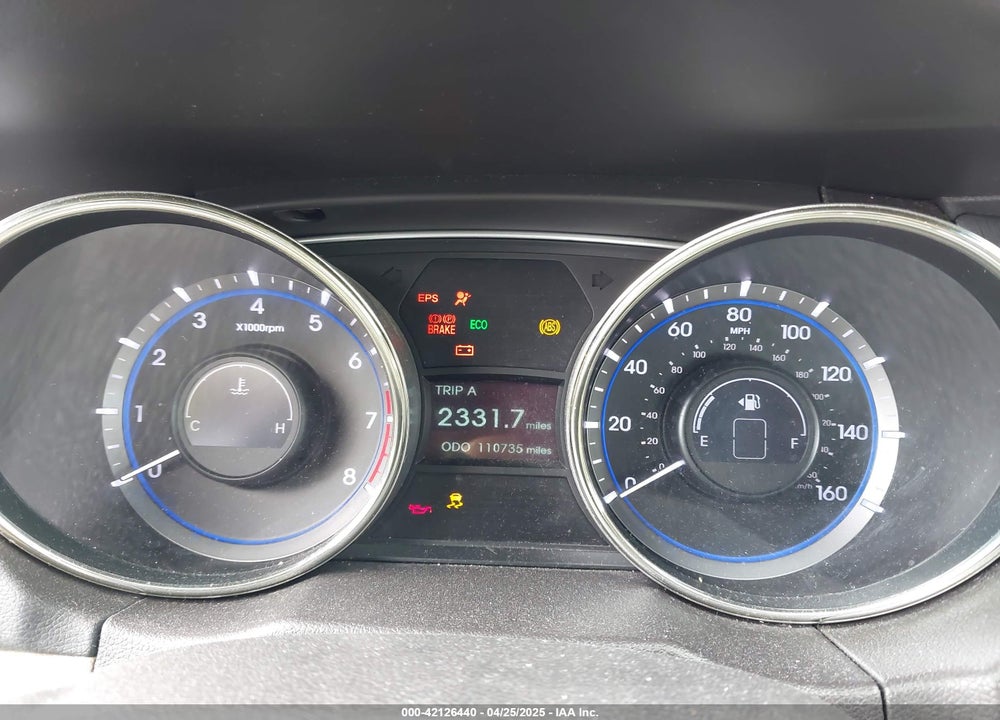 2012 HYUNDAI SONATA VIN: 5NPEB4AC1CH358229