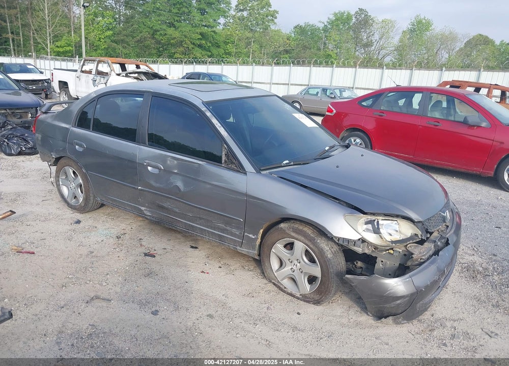 2005 HONDA CIVIC EX VIN: 2HGES26875H549949