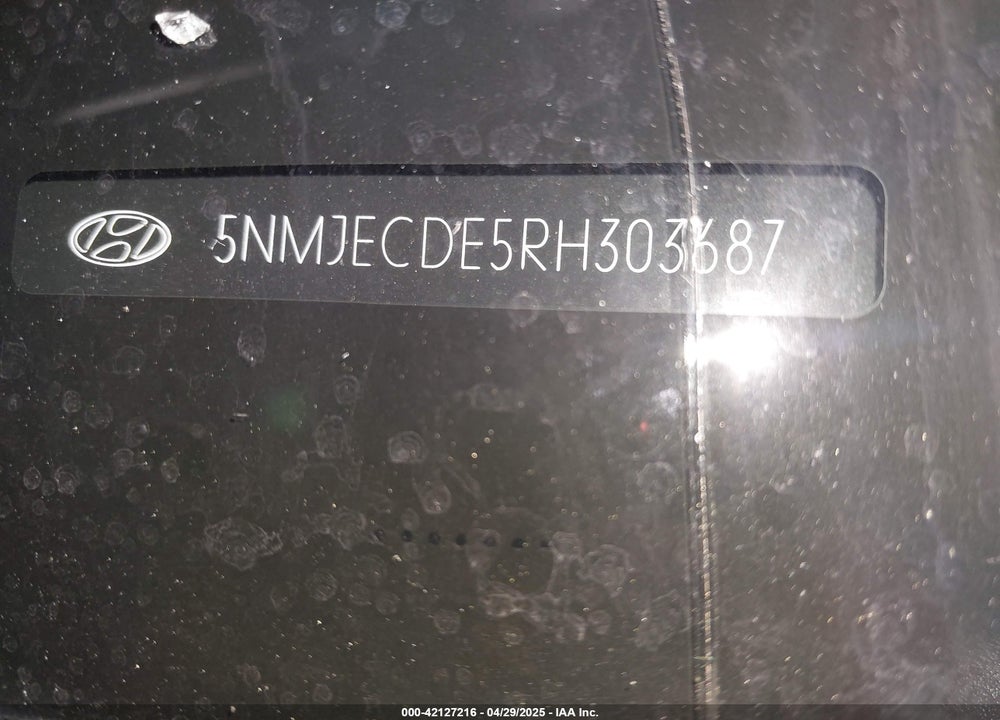 2024 HYUNDAI TUCSON VIN: 5NMJECDE5RH303687