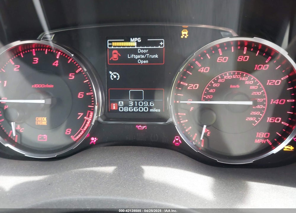 2015 SUBARU WRX VIN: JF1VA1A68F9805444