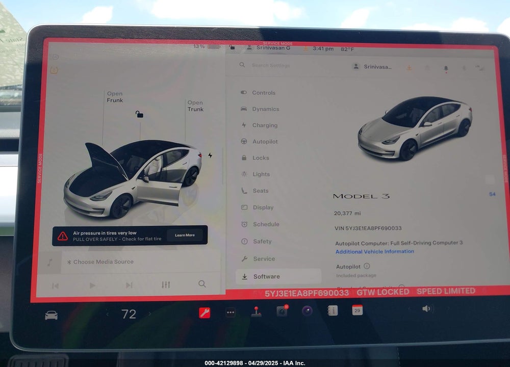 2023 TESLA MODEL 3 VIN: 5YJ3E1EA8PF690033