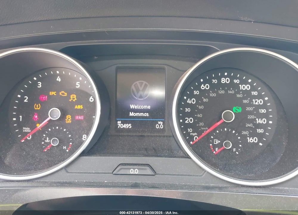 2019 VOLKSWAGEN TIGUAN VIN: 3VV2B7AX2KM176931