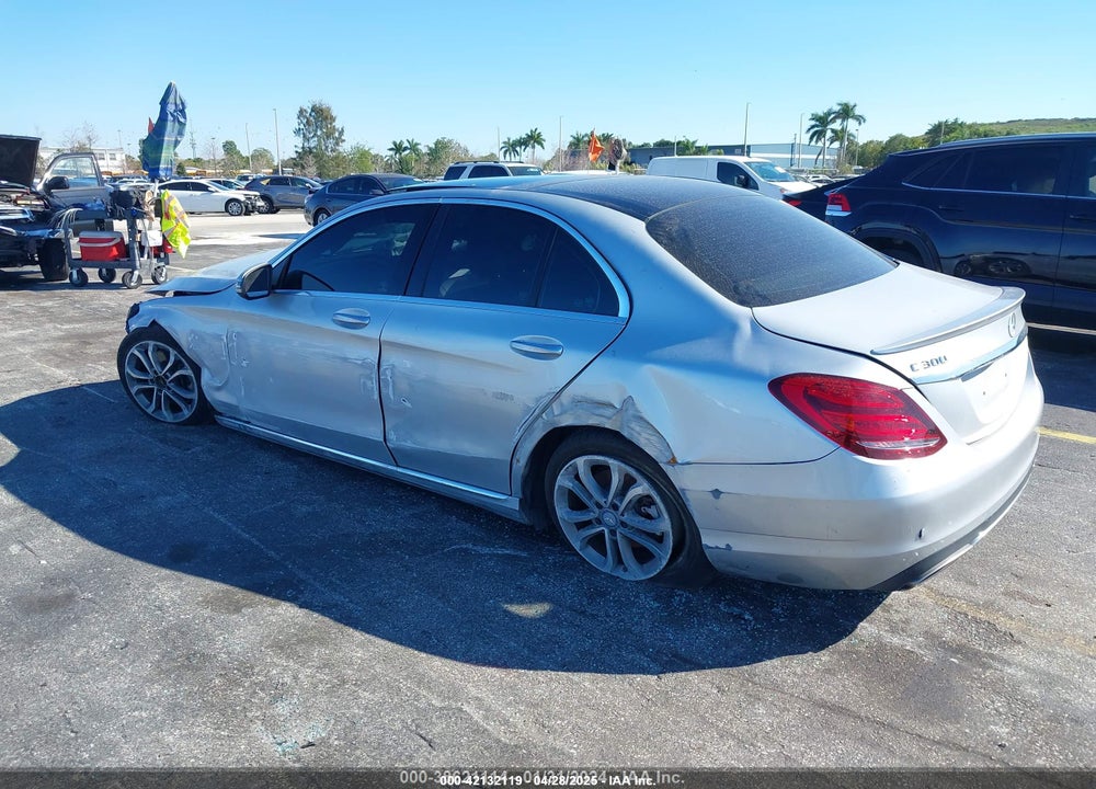 2016 MERCEDES-BENZ C 300 VIN: 55SWF4KB6GU098332