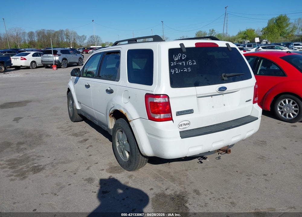 2008 FORD ESCAPE XLT VIN: 1FMCU93168KD99003