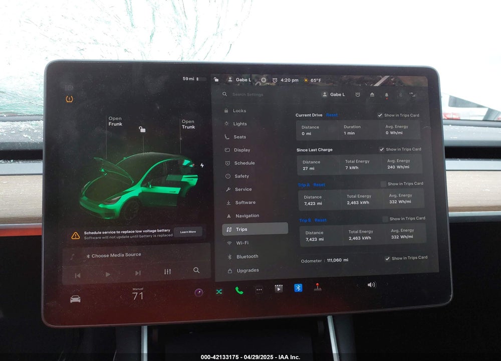 2020 TESLA MODEL Y VIN: 5YJYGDEE8LF012994