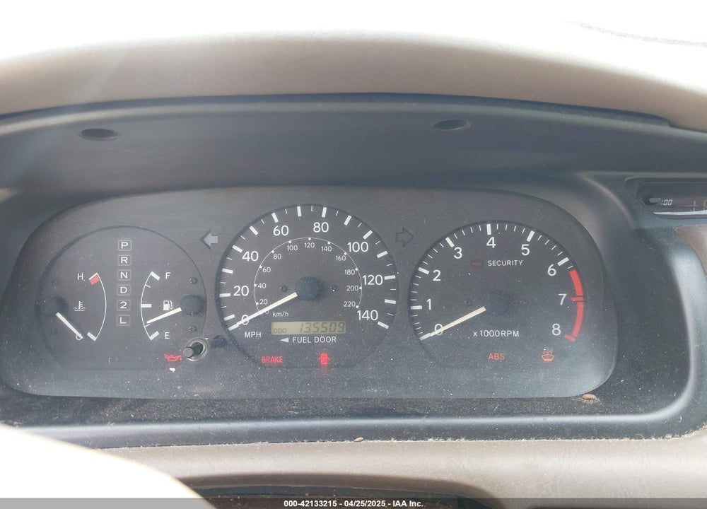 2000 TOYOTA CAMRY XLE VIN: 4T1BG28K2YU984497