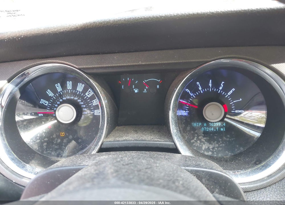 2012 FORD MUSTANG VIN: 1ZVBP8EM4C5203282