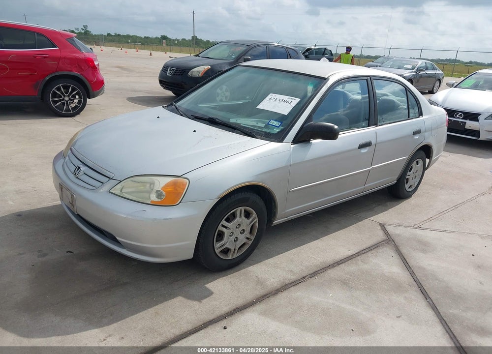 2001 HONDA CIVIC VIN: 2HGES16571H586185