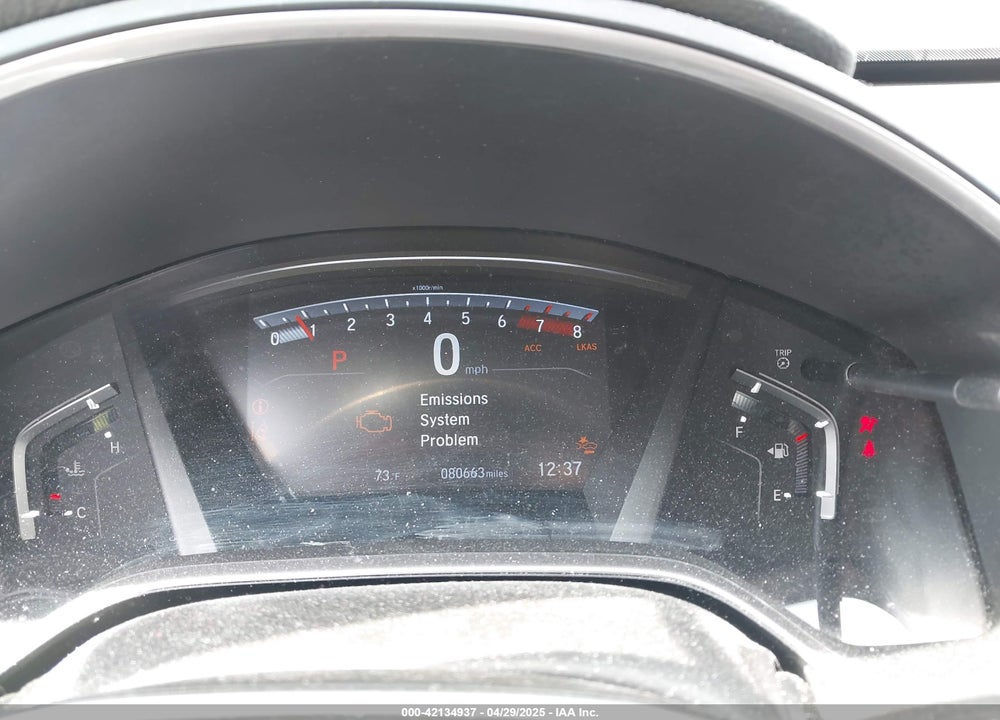 2019 HONDA CR-V VIN: 5J6RW2H51KL007925