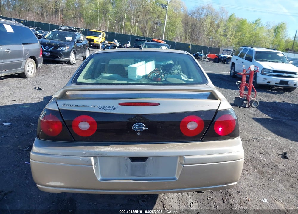 2005 CHEVROLET IMPALA LS VIN: 2G1WH52K159104582