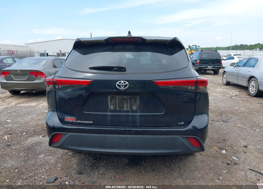 2022 TOYOTA HIGHLANDER LE VIN: 5TDZZRAH3NS558032
