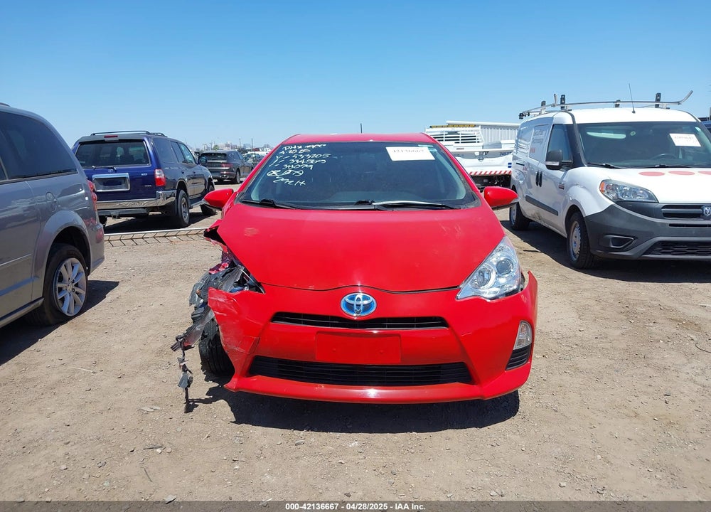 2013 TOYOTA PRIUS C VIN: JTDKDTB3XD1533205