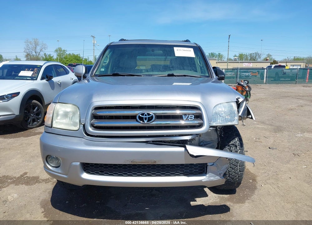 2002 TOYOTA SEQUOIA LIMITED V8 VIN: 5TDBT48A12S059689